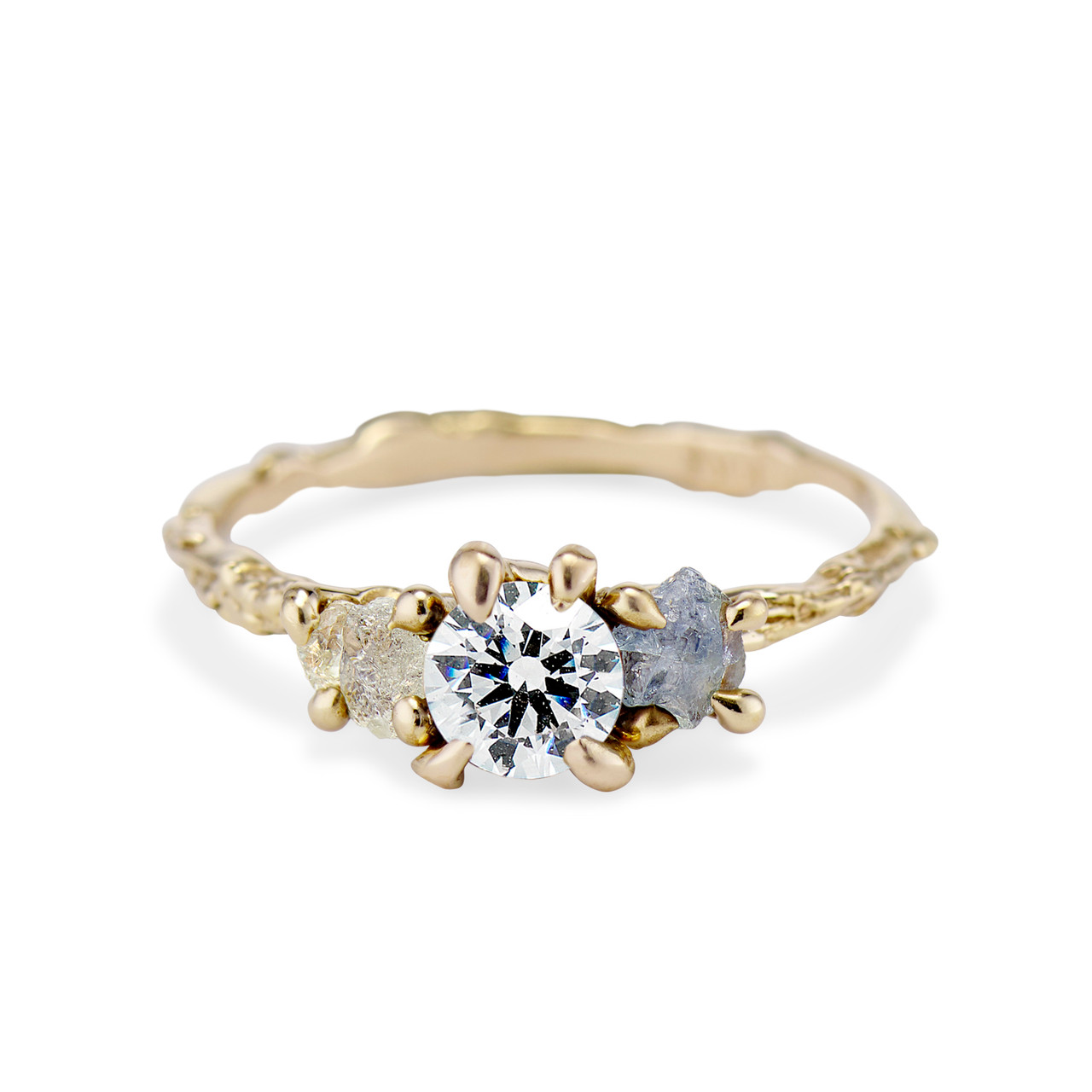 Rough Diamond Alternative Engagement Ring | Jewelry by Johan - Jewelry by  Johan