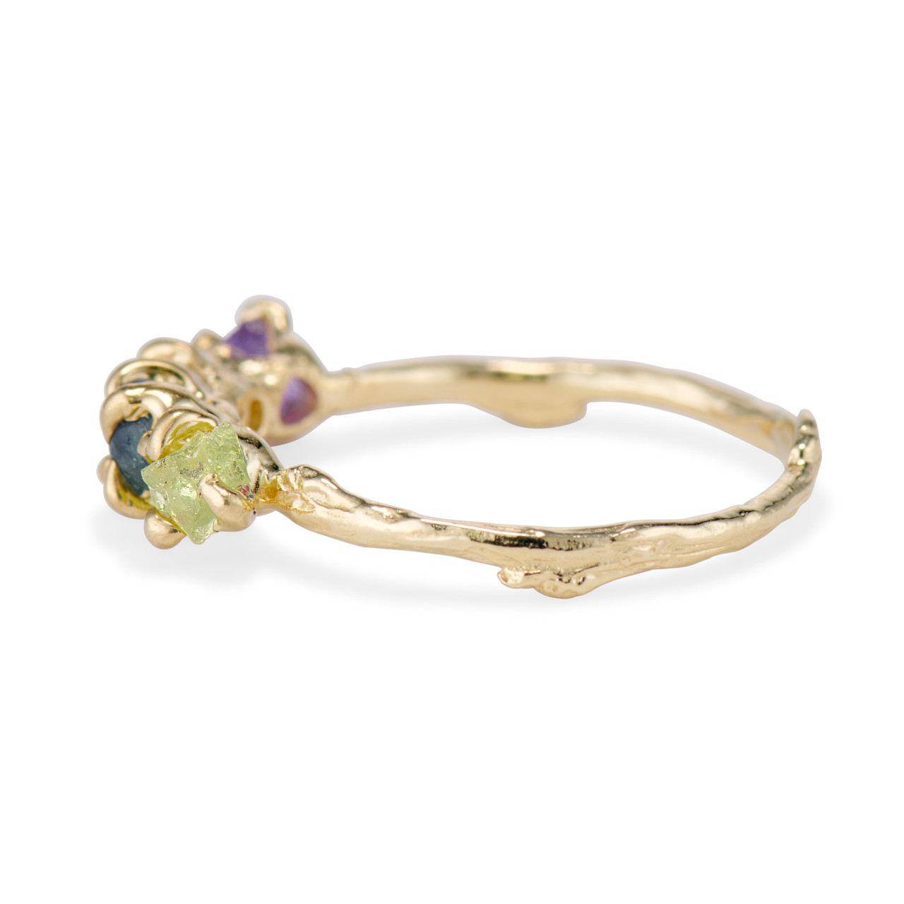 14K Leo Horoscope Birthstone Ring (Ruby + Peridot) – Tippy Taste Jewelry