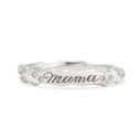 Platinum Woodland Mama Birthstone Signet by Olivia Ewing Jewelry