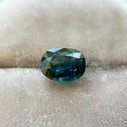 Oval Teal Green Montana Sapphire