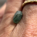 Organically Faceted Oval Rough Australian Blue Green Sapphire