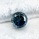 Australian Parti Color Dark Teal Sapphire StarBrite™ Cut by John Dyer