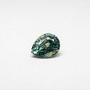 Sage Green Pear Cut Montana Sapphire