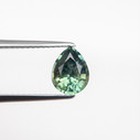 Sage Green Pear Cut Montana Sapphire