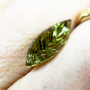 Yellow Green Leaf Sapphire Marquise Dreamscape™ Cut by John Dyer