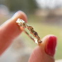 14K Yellow Gold Woodland Diamond Ring by Olivia Ewing Jewelry