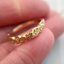 14K Yellow Gold Ivy Wreathe Band by Olivia Ewing Jewelry