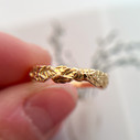 14K Yellow Gold Vine and Leaf Band by Olivia Ewing Jewelry