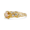 14K Yellow Gold Juniper Opal Cluster Ring by Olivia Ewing Jewelry