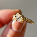 14K Yellow Gold Juniper Diamond Cluster Ring by Olivia Ewing Jewelry