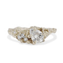14K White Gold Juniper Diamond Cluster Ring by Olivia Ewing Jewelry
