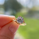 14K Yellow Gold Supreme Naples Diamond Solitaire Ring by Olivia Ewing Jewelry