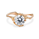 1.5 carat diamond engagement ring in 14K rose gold by Olivia Ewing Jewelry