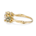 14K Yellow Gold Unity Diamond Three Stone Ring by Olivia Ewing Jewelry