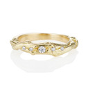 14K yellow gold handcrafted wedding ring by Olivia Ewing Jewelry