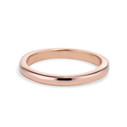 14K rose gold dainty wedding band by Olivia Ewing Jewelry