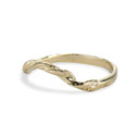 Curved wedding band by Olivia Ewing Jewelry