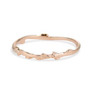 14K rose gold textured nature ring  by Olivia Ewing Jewelry