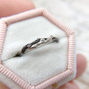 Silver twig ring by Olivia Ewing Jewelry