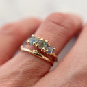 14K Yellow Gold Garland Diamond ring by Olivia Ewing Jewelry