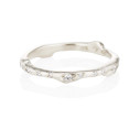 Platinum twig ring by Olivia Ewing Jewelry