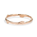 14k rose gold stackable nature ring  by Olivia Ewing Jewelry