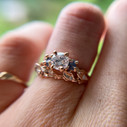 14K Rose Gold Flora Ring by Olivia Ewing Jewelry