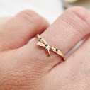 Nature inspired wedding band by Olivia Ewing Jewelry