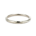 Platinum hand-cast wedding band  by Olivia Ewing Jewelry