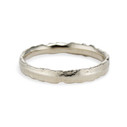 14K white gold textured bird inspired ring  by Olivia Ewing Jewelry
