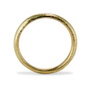 Hand carved gold wedding ring by Olivia Ewing Jewelry