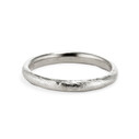 Platinum textured wedding band by Olivia Ewing Jewelry