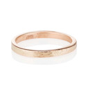 14K rose gold non traditional wedding ring by Olivia Ewing Jewelry