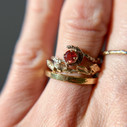 Men's bark wedding ring by Olivia Ewing Jewelry