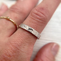Platinum 4mm Birch Ring by Olivia Ewing Jewelry