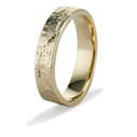 Textured wedding ring by Olivia Ewing Jewelry