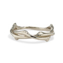 14K white gold entwined branch wedding ring  by Olivia Ewing Jewelry