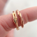 14K Yellow Gold Union Ring by Olivia Ewing Jewelry