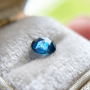 Vibrant Blue Rose Cut Montana Sapphire