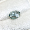 Teal Oval Rose Cut Montana Sapphire