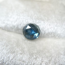 Dark Teal Blue Rose Cut Montana Sapphire