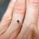Princess Cut Blue Ceylon Sapphire