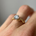 14K Yellow Gold Aelin Diamond Solitaire Ring