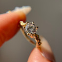 14K Yellow Gold Aelin Diamond Solitaire Ring