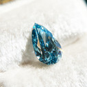 Pear Fancy Vivid Blue Lab Grown Diamond