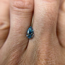Pear Fancy Vivid Blue Lab Grown Diamond