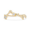 14K Yellow Gold Aries Zodiac Starlight Ring