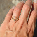 14K Yellow Gold Sagittarius Zodiac Starlight Ring