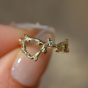 14K Yellow Gold Scorpio Zodiac Starlight Ring