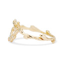 14K Yellow Gold Taurus Zodiac Starlight Ring